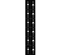 Трафарет виниловый для дизайна ногтей NK-08