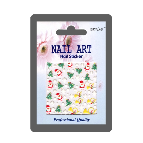 Наклейка Nail ART (снежинка, труба)