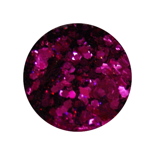 Конфетти в баночке 5гр., цвет красно-фиолетовый