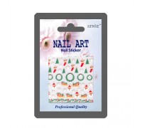 Наклейка Nail ART (венок, сани)