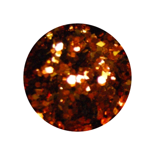 Конфетти в баночке 5гр., цвет тёмно-оранжевый ромб микс