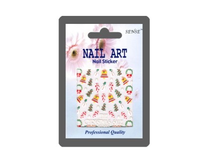 Наклейка Nail ART (колокольчик, ёлка)